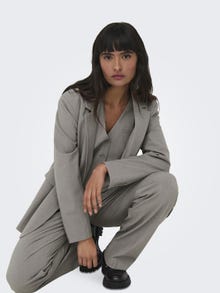 ONLY Blazers Loose Fit Col à revers -Brushed Nickel - 15298611