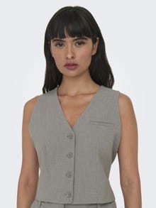 ONLY Tailored Waistcoat -Brushed Nickel - 15298615