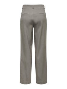 ONLY Pantalons Straight Tapered Fit Taille haute -Brushed Nickel - 15298617