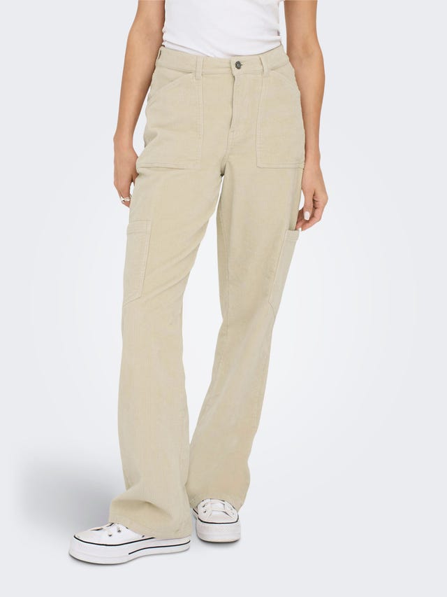 ONLY Cargo pants with high waist - 15298637