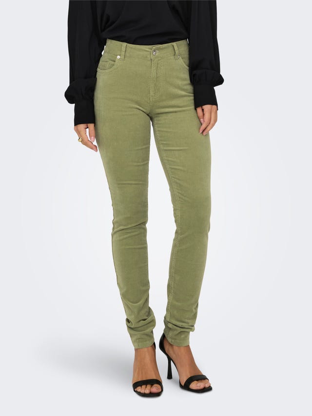 ONLY Mid waist trousers - 15298649