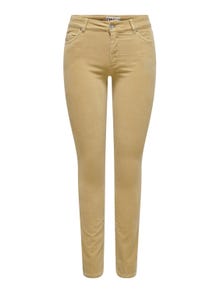 ONLY Pantalons Skinny Fit Taille moyenne -Tannin - 15298649