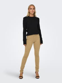 ONLY Mid waist trousers -Tannin - 15298649