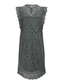 ONLY Regular Fit O-hals Maternity Kort kjole -Balsam Green - 15298684