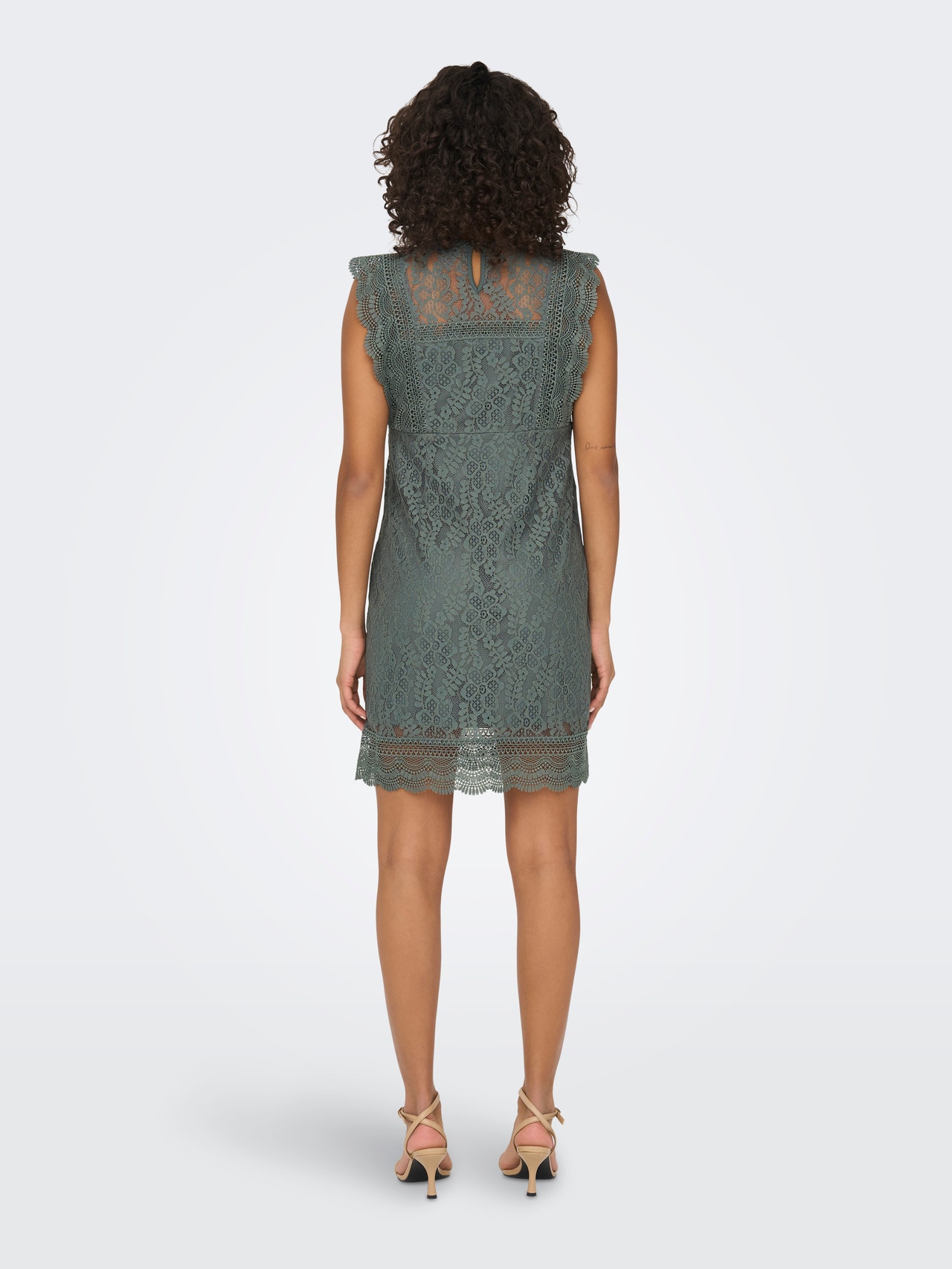 ONLY Regular Fit O-Neck Maternity Short dress -Balsam Green - 15298684