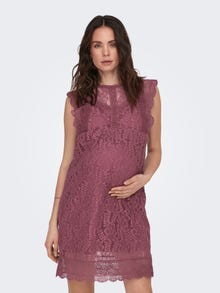 ONLY Mama short sleeve Lace dress -Renaissance Rose - 15298684