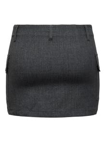 ONLY Jupe mini Taille moyenne -Dark Grey Melange - 15298713