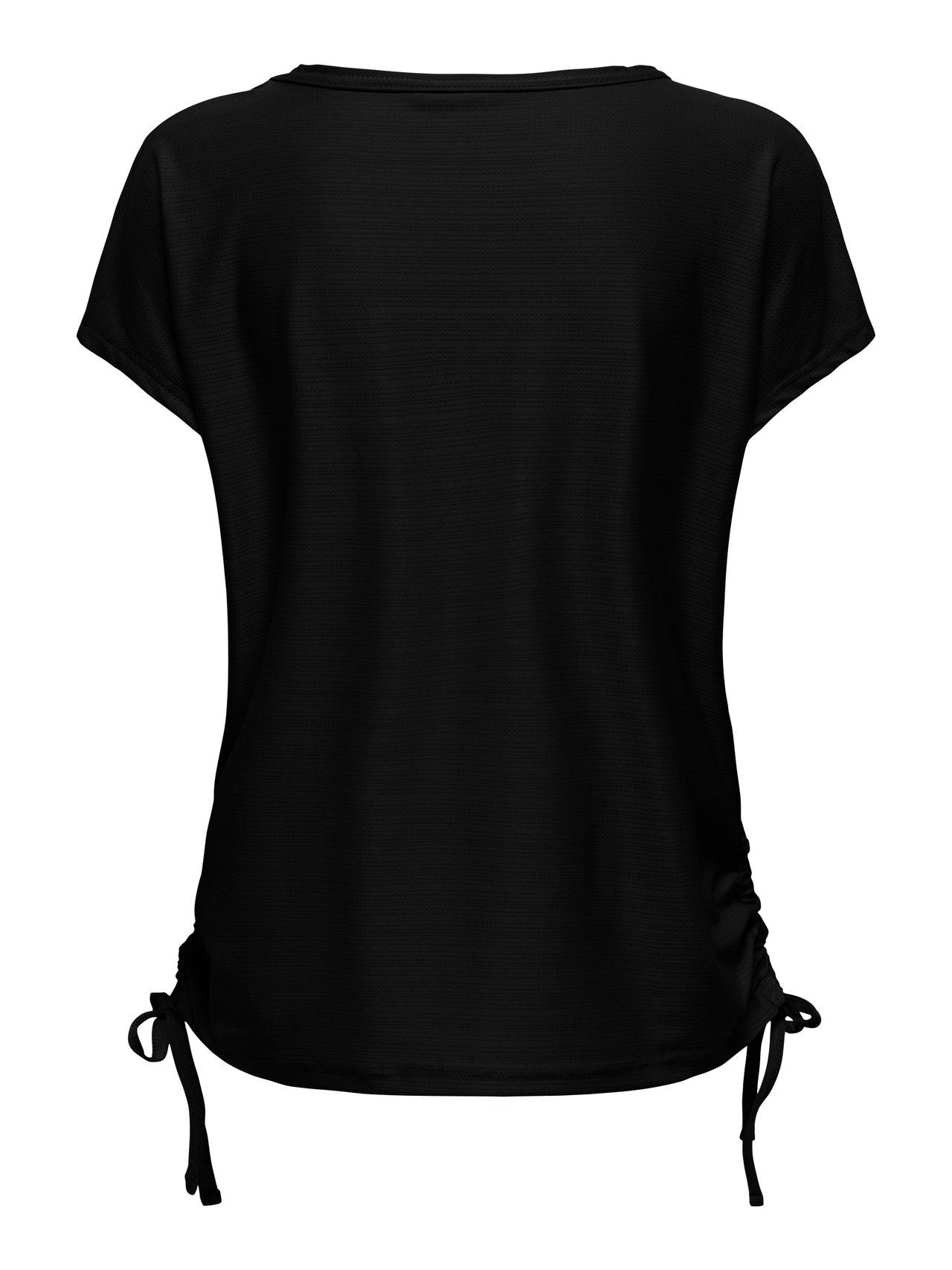 ONLY Locker geschnitten V-Ausschnitt T-Shirt -Black - 15298795
