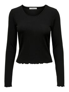 ONLY O-neck top -Black - 15298796