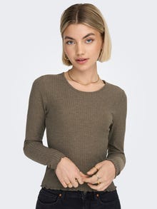 ONLY O-neck top -Caribou - 15298796