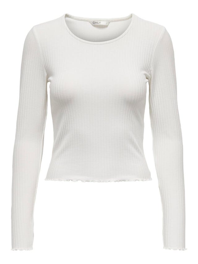 ONLY Slim Fit Round Neck Top - 15298796
