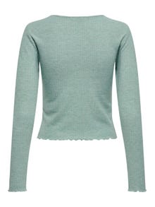 ONLY Tops Slim Fit Col rond -Chinois Green - 15298796