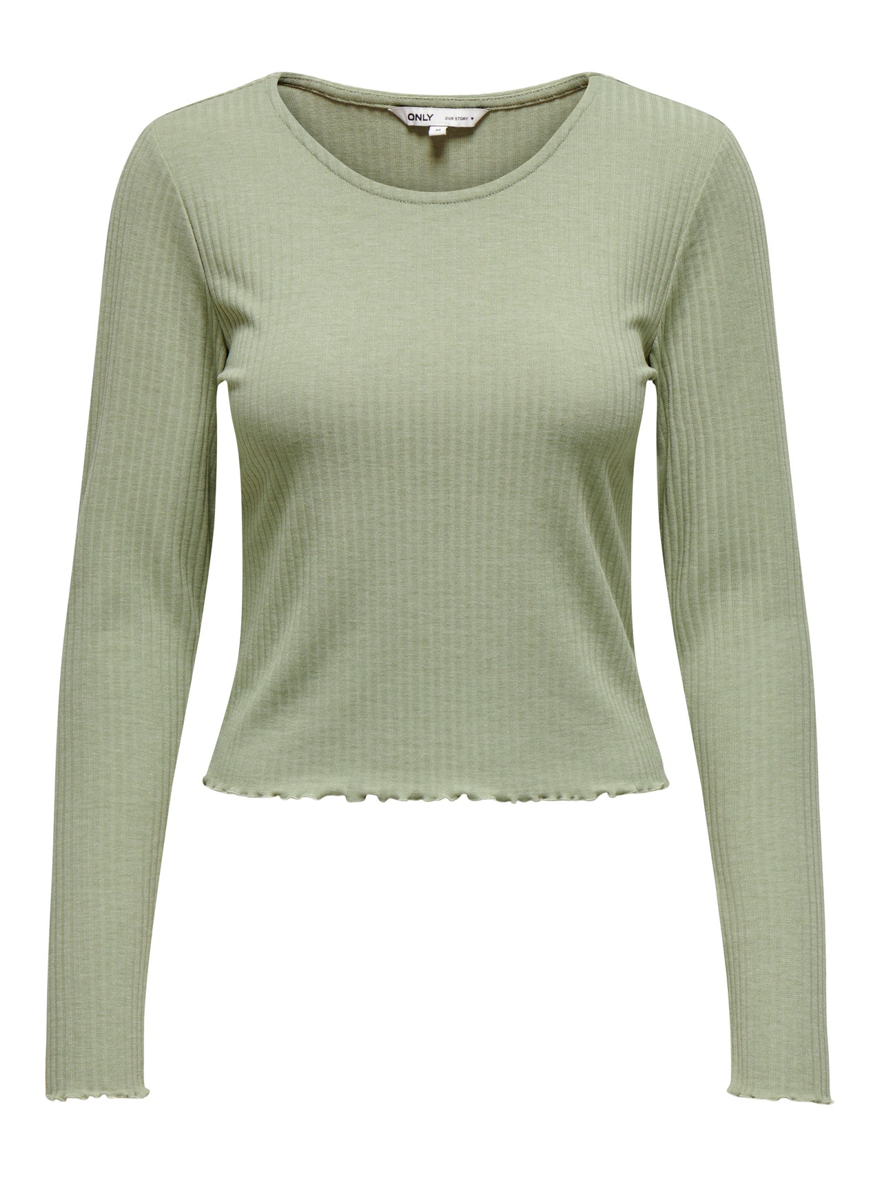 ONLY Tops Slim Fit Col rond -Seagrass - 15298796