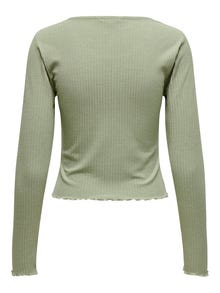 ONLY O-neck top -Seagrass - 15298796