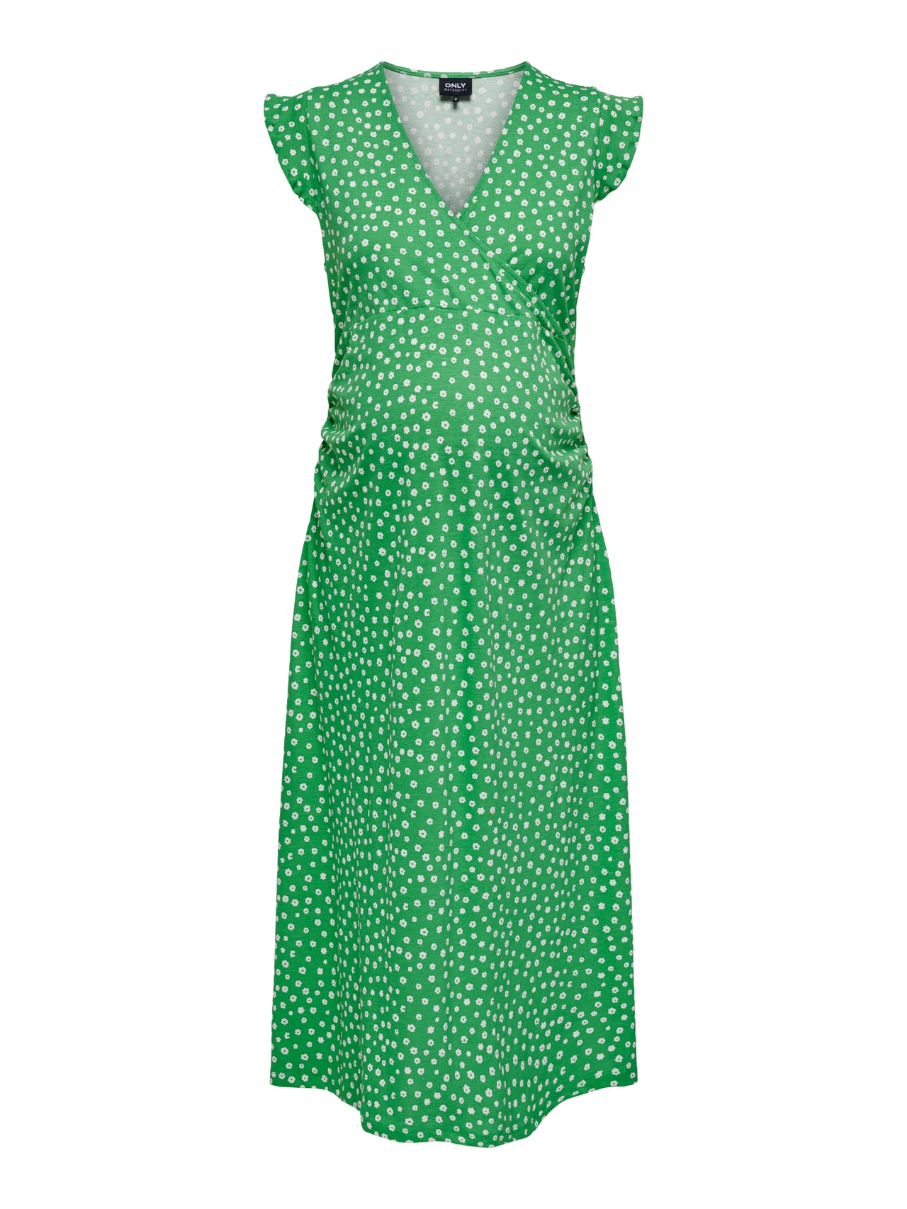 Mama printed midi dress, Medium Green