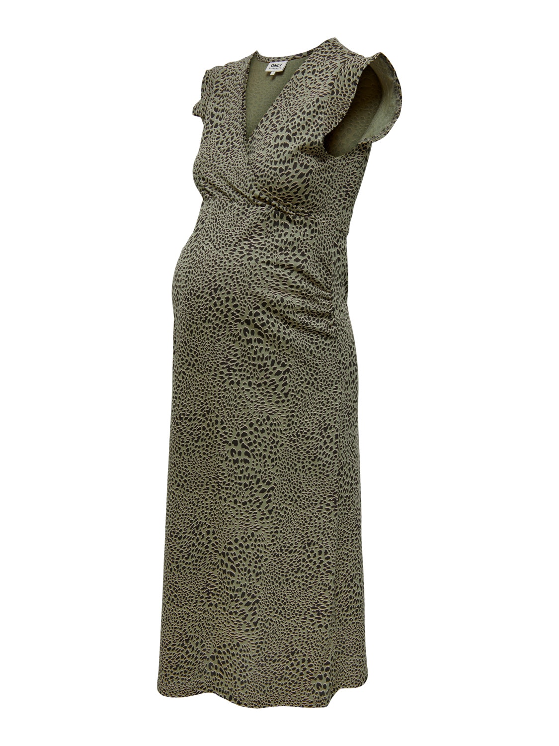 ONLY Normal geschnitten Rundhals Maternity Langes Kleid -Mermaid - 15298822