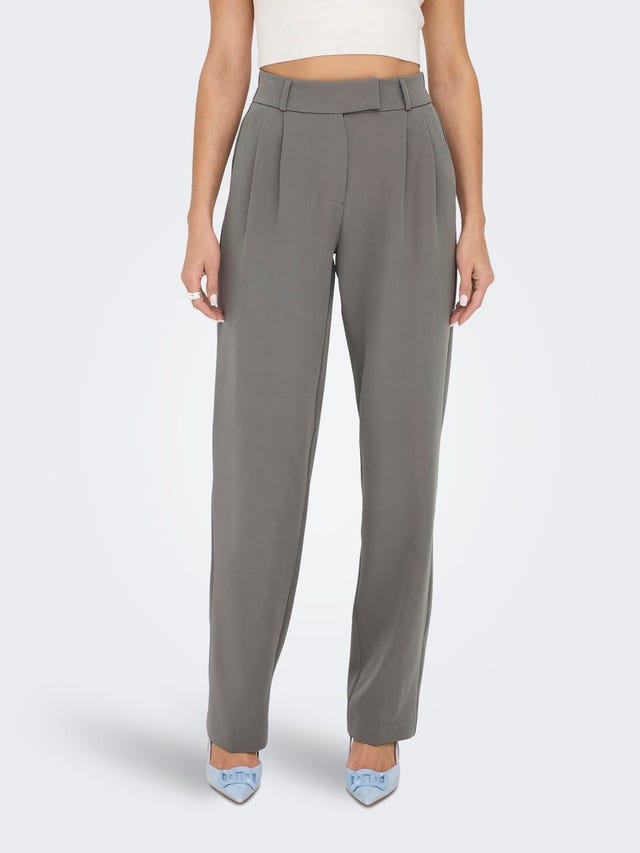 ONLY Straight Fit High waist Trousers - 15298840