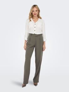 ONLY Pantalons Straight Fit Taille haute -Falcon - 15298840