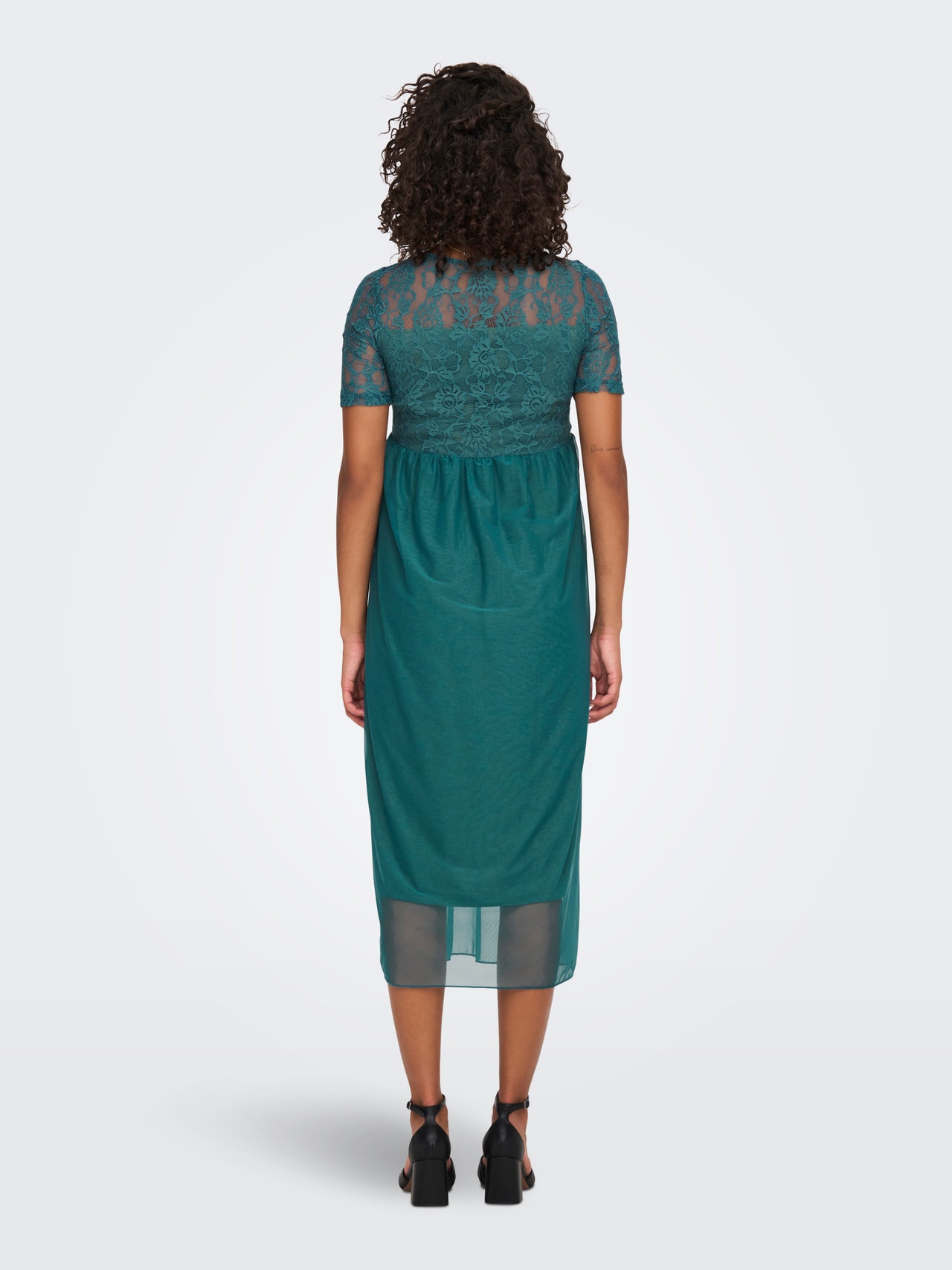 ONLY Regular fit Boothals Lange jurk -Sagebrush Green - 15298880