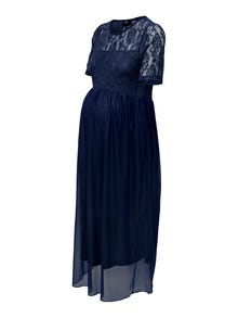 ONLY Mama Mesh Midi dress -Navy Blazer - 15298880