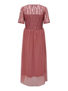 ONLY Regular Fit Båthals Lang kjole -Canyon Rose - 15298880