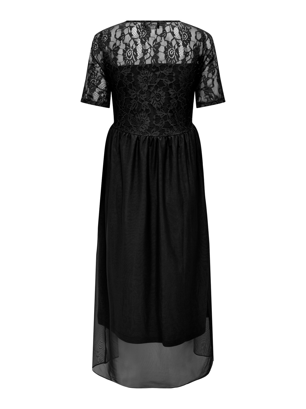 ONLY Regular Fit Boat neck Long dress -Black - 15298880
