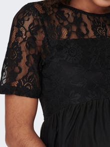 ONLY Regular Fit Båthals Lang kjole -Black - 15298880