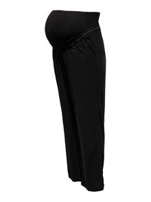 ONLY Pantalones Corte regular Cintura alta -Black - 15298890