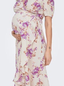 ONLY Regular Fit V-Neck Maternity Midi dress -Turtledove - 15298893