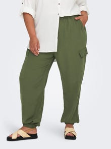ONLY Curvy cargo trousers -Winter Moss - 15298926