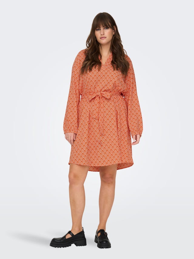 ONLY Regular Fit V-hals Kort kjole - 15298934