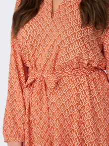 ONLY Normal geschnitten V-Ausschnitt Kurzes Kleid -Tigerlily - 15298934