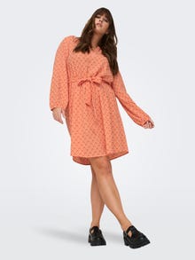 ONLY Regular Fit V-Neck Short dress -Tigerlily - 15298934