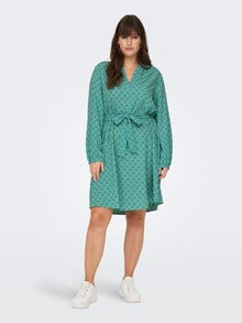ONLY Regular Fit V-Neck Short dress -Baltic - 15298934