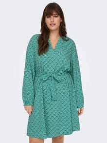 ONLY Regular Fit V-Neck Short dress -Baltic - 15298934