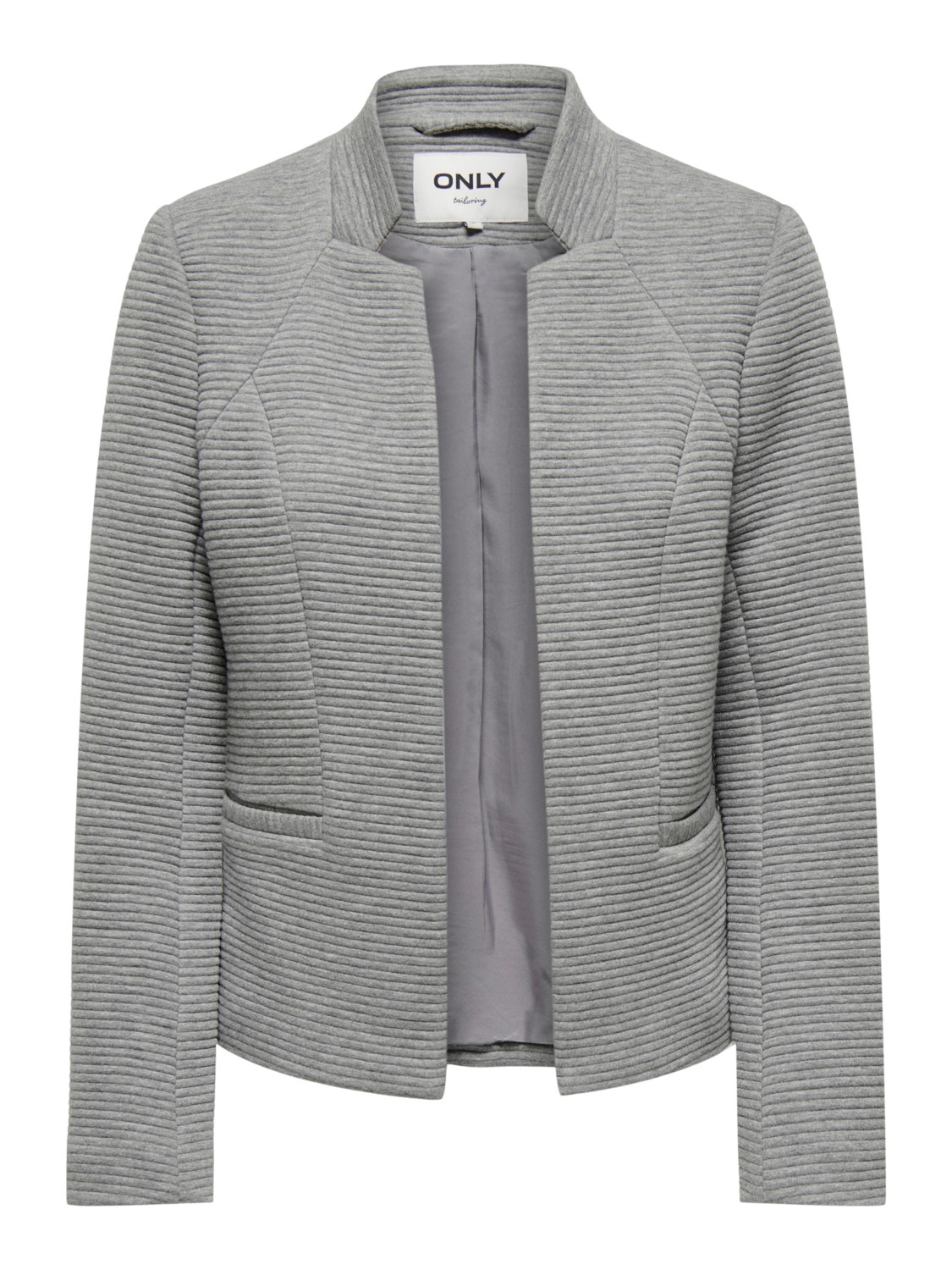 ONLY Regular Fit Notch lapel Blazer -Medium Grey Melange - 15299119