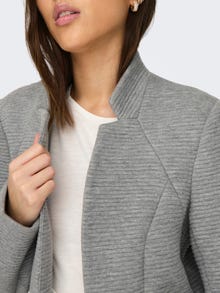 ONLY Regular Fit Innskårede jakkeslag Blazer -Medium Grey Melange - 15299119