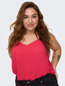 ONLY Curvy printed Top -Teaberry - 15299244