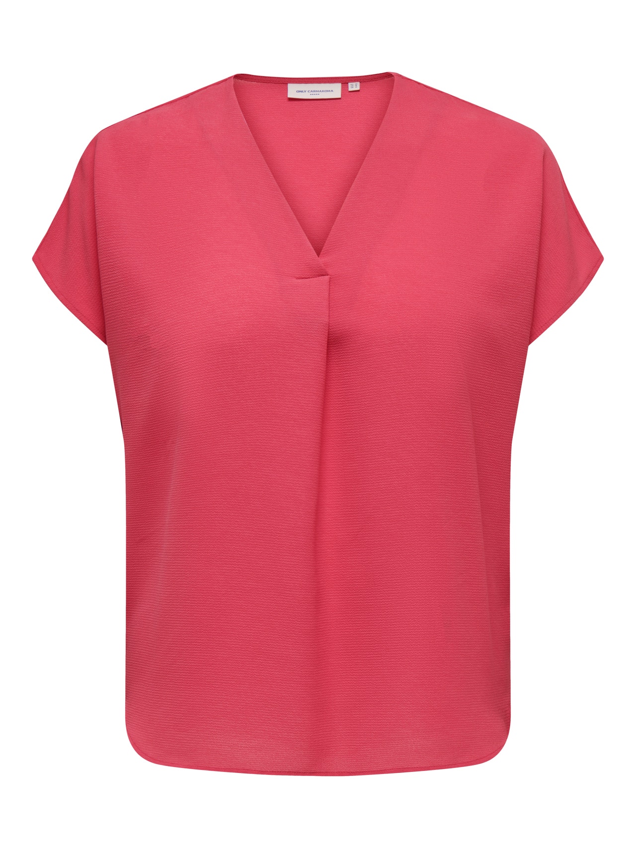 ONLY Curvy v-neck Top -Teaberry - 15299246