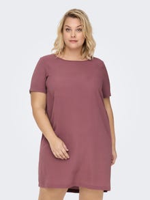 ONLY Regular Fit U-Neck Short dress -Rose Brown - 15299253