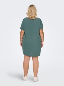 ONLY Normal geschnitten U-Ausschnitt Kurzes Kleid -Balsam Green - 15299253