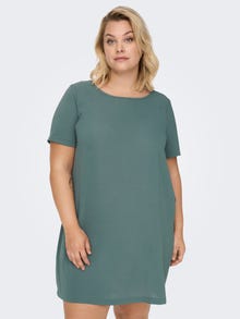 ONLY Regular Fit U-Neck Short dress -Balsam Green - 15299253