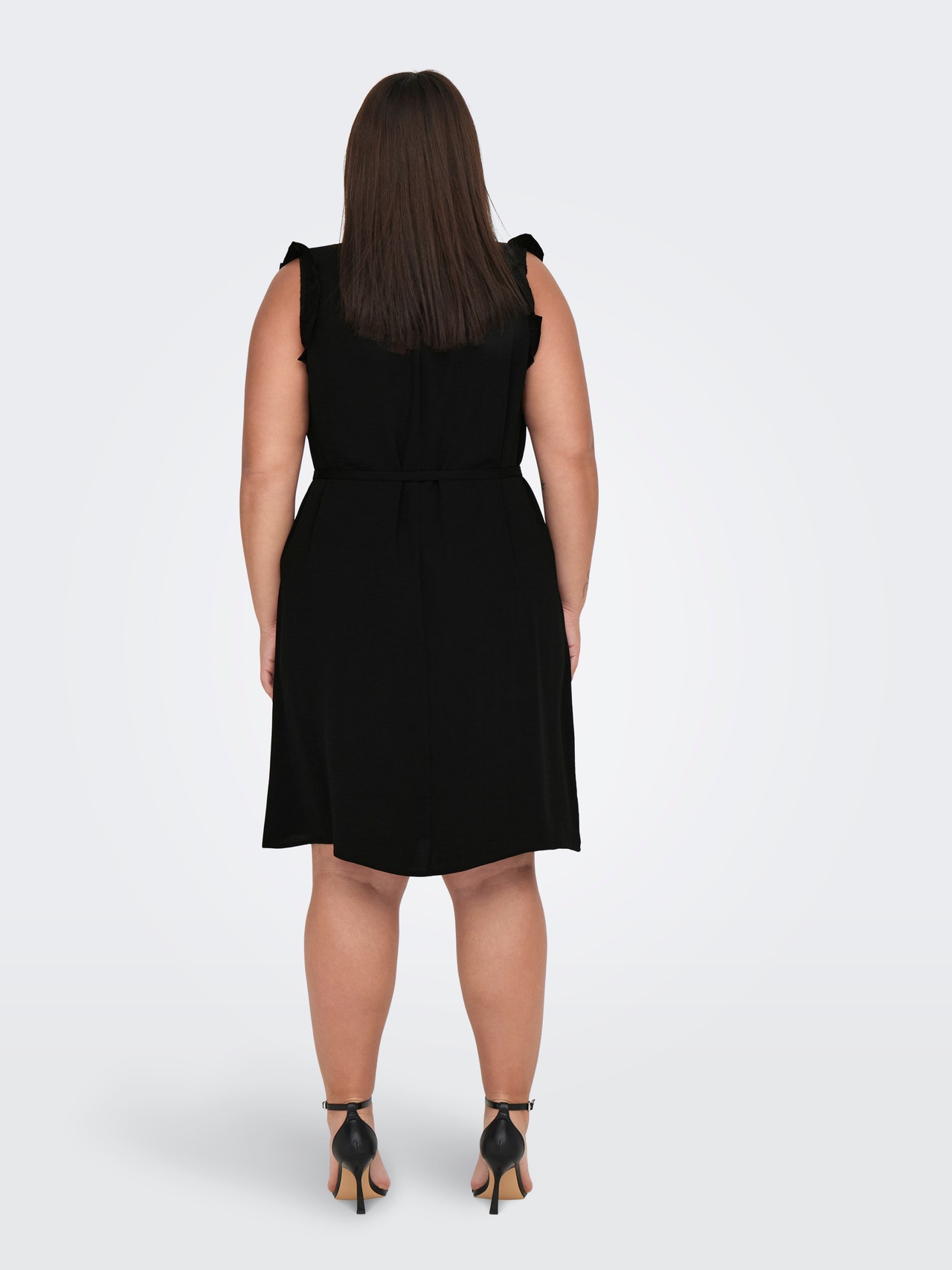 ONLY Normal passform V-ringning Kort klänning -Black - 15299281