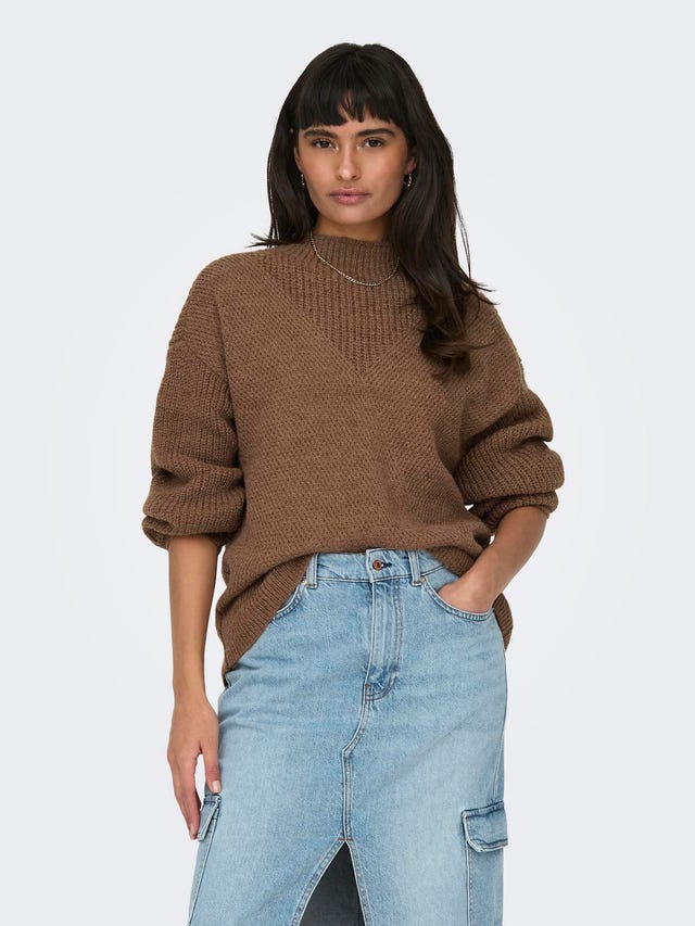 ONLY High neck knitted pullover - 15299282
