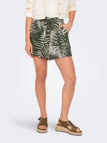 ONLY Belted printed shorts -Forest Night - 15299486