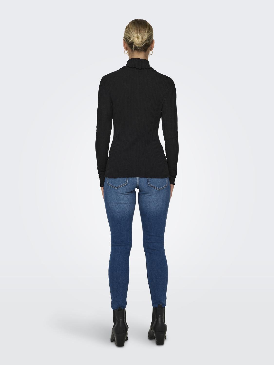 ONLY Top with roll neck -Black - 15299622