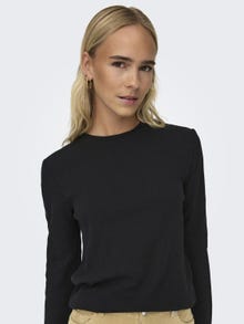 ONLY Tops Regular Fit Col rond -Black - 15299630