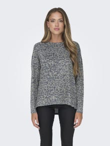 ONLY O-hals top  -Steeple Gray - 15299641