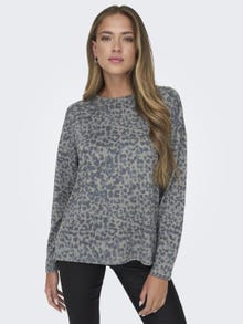 ONLY O-hals top  -Steeple Gray - 15299641