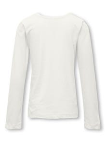 ONLY Regular Fit Round Neck T-Shirt -Cloud Dancer - 15299770